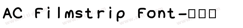 AC Filmstrip Font字体转换